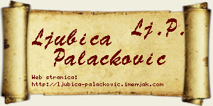 Ljubica Palačković vizit kartica